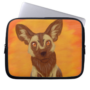African Wild Dog Laptop Sleeve