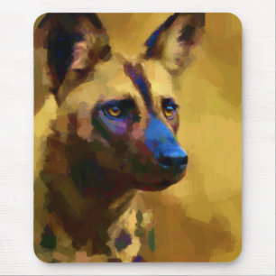 African Wild Dog Mouse Pad