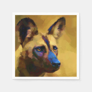 African Wild Dog Napkin