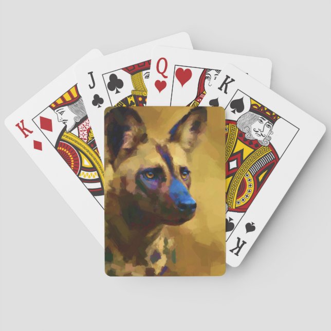African Wild Dog Playing Cards (Back)