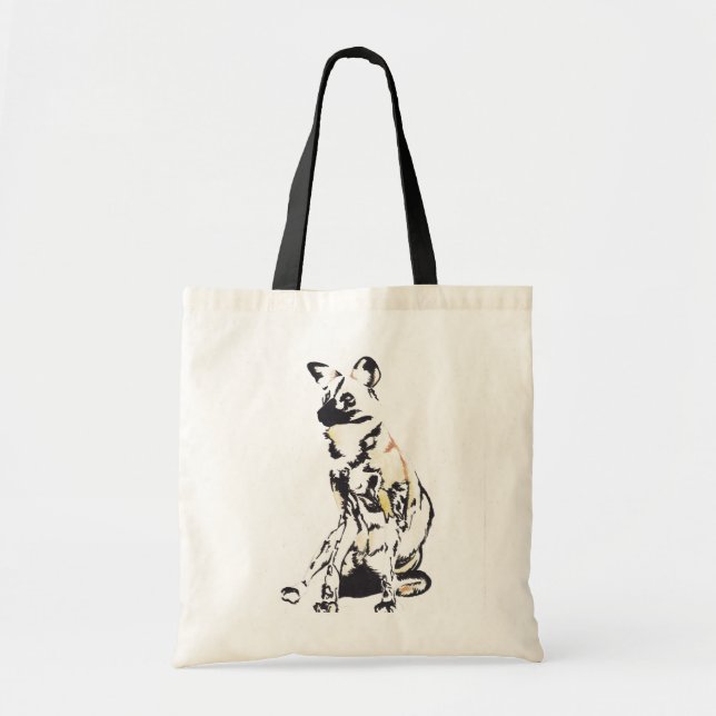 African wild dog shopping bag (Front)
