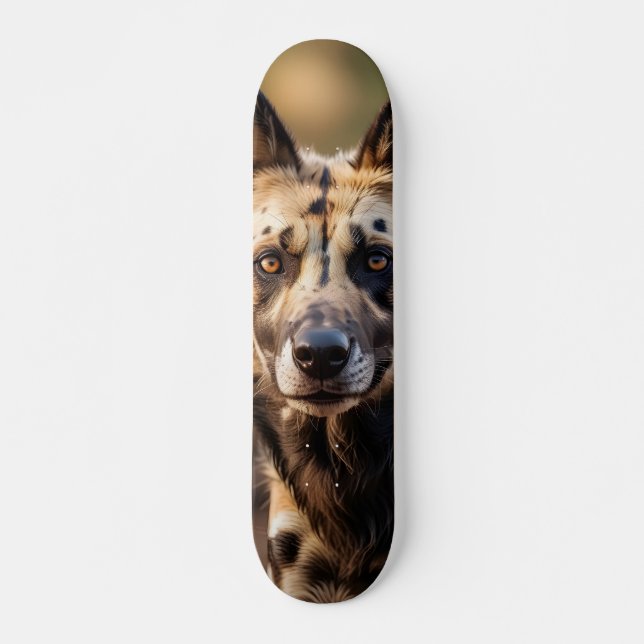 African Wild Dog Skateboard Alert (Front)