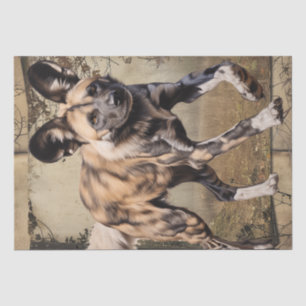 African Wild Dog Tissue Paper