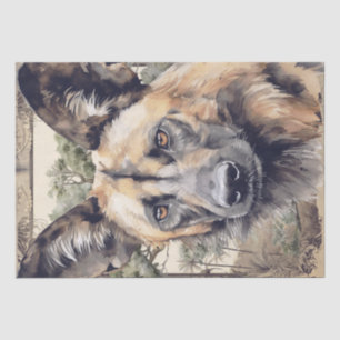 African Wild Dog Tissue Paper