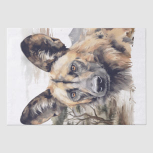 African Wild Dog Tissue Paper