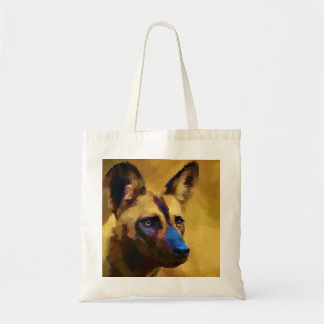 African Wild Dog Tote Bag (Front)