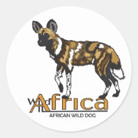 African wild dog. Wild Africa