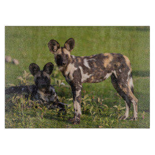 African Wild Dogs in Tanzania Cutting Board