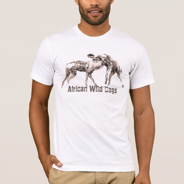 African Wild Dogs T-shirt for Men (Front)