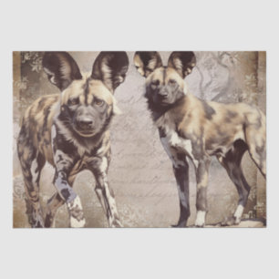 African Wild Dogs Tissue Paper