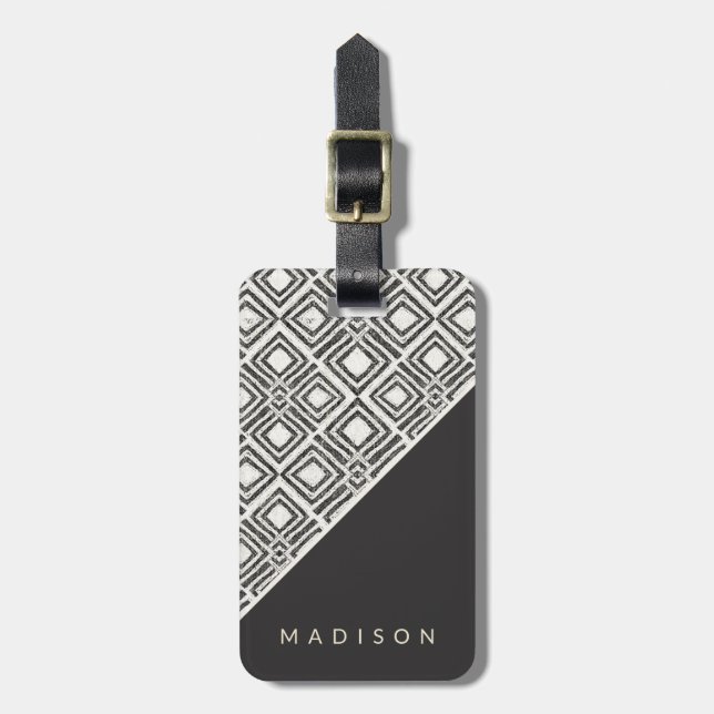 African Wild Pattern Luggage Tag (Front Vertical)
