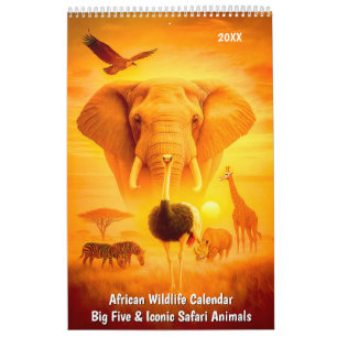 African Wildlife Calendar – Big Five & Iconic