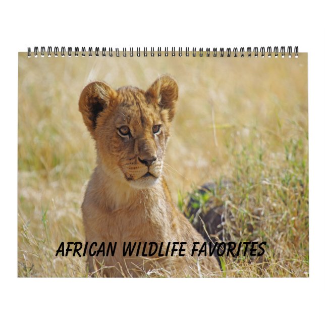 AFRICAN WILDLIFE FAVORITES CALENDAR (Cover)