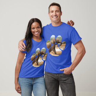 African Wildlife Footprint Elephant Rising T-Shirt