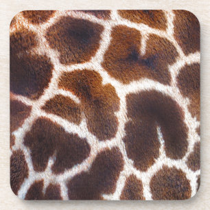 African Wildlife Giraffe Fur Photo Design Coaster