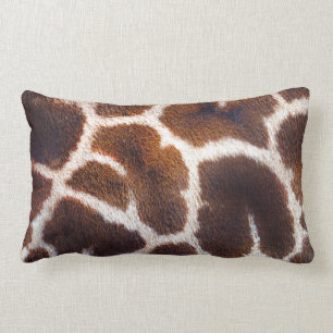 African Wildlife Giraffe Fur Photo Design Lumbar Cushion