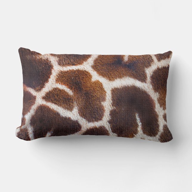 African Wildlife Giraffe Fur Photo Design Lumbar Cushion (Front)