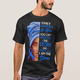 African Woman Afro I Am The Storm Ataxia Awareness T-Shirt
