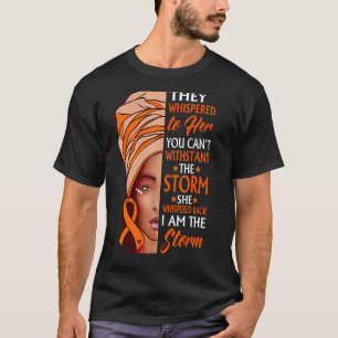 African Woman Afro I Am The Storm COPD Awareness T-Shirt