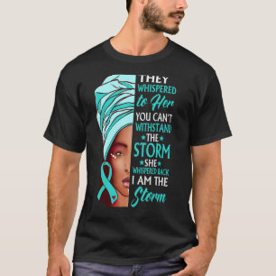 African Woman Afro I Am The Storm Dysautonomia Awa T-Shirt