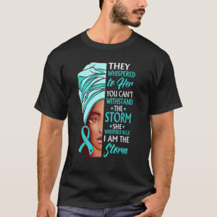African Woman Afro I Am The Storm Dysautonomia Awa T-Shirt