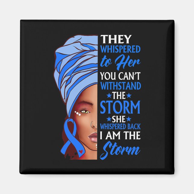 African Woman Afro I Am The Storm Hydrocephalus Aw Magnet (Front)