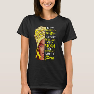 African Woman Afro I Am The Storm Spina Bifida Awa T-Shirt