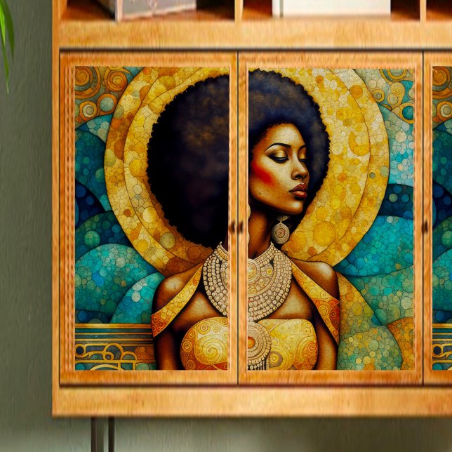 African Woman and Necklace Decoupage Tissue Paper (Creator Uploaded)