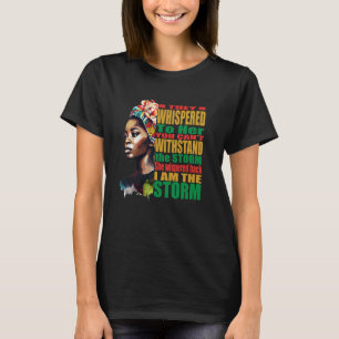 African Woman Black History Month Powerful Quotes T-Shirt