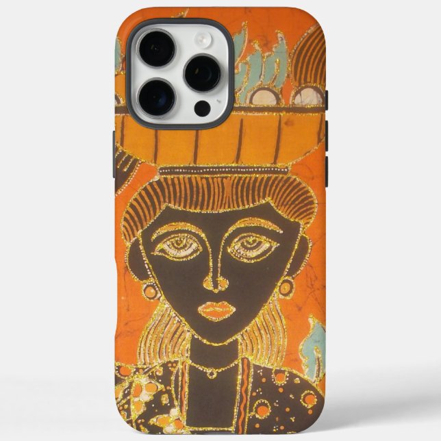 African Woman Carrying Basket Art Print Case-Mate iPhone Case (Back)