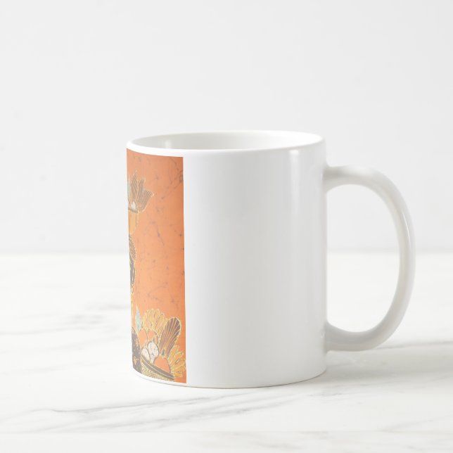 African Woman Carrying Basket Art Print Coffee Mug (Right)