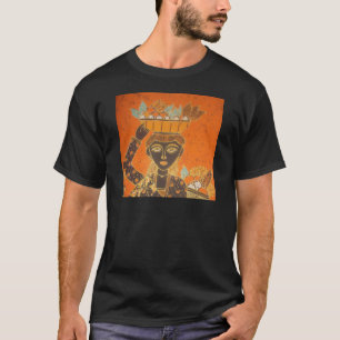 African Woman Carrying Basket Art Print T-Shirt