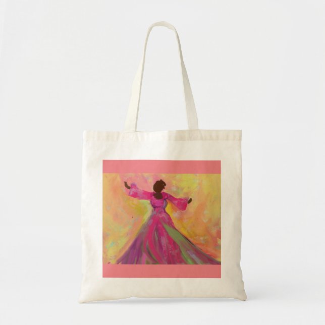 African Woman Dancing Women's Tote Bag (Front)