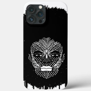 African Woman Face with Tribal Markings iPhone 13 Pro Max Case