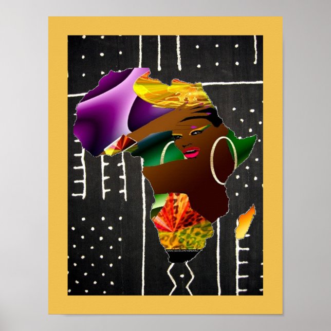 African Woman Poster (Front)
