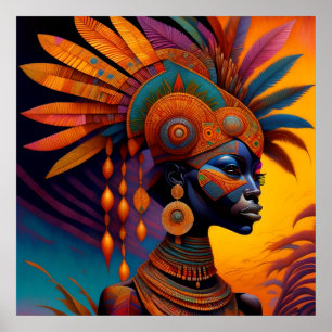 African Woman Poster