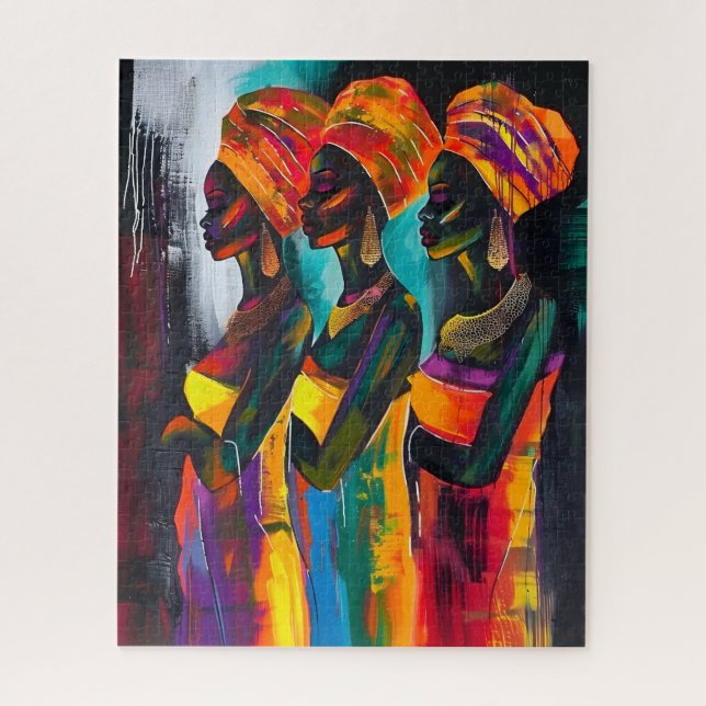 African Woman Puzzle (Vertical)