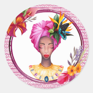 African Woman Sticker