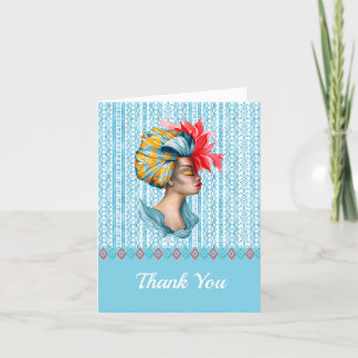 African Woman Thank You Card