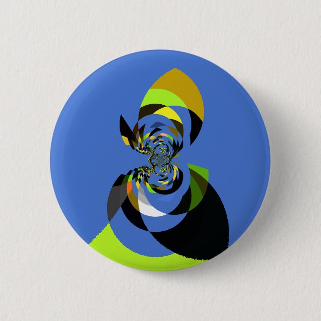African Woman Vector Design Art Print 6 Cm Round Badge (Front)