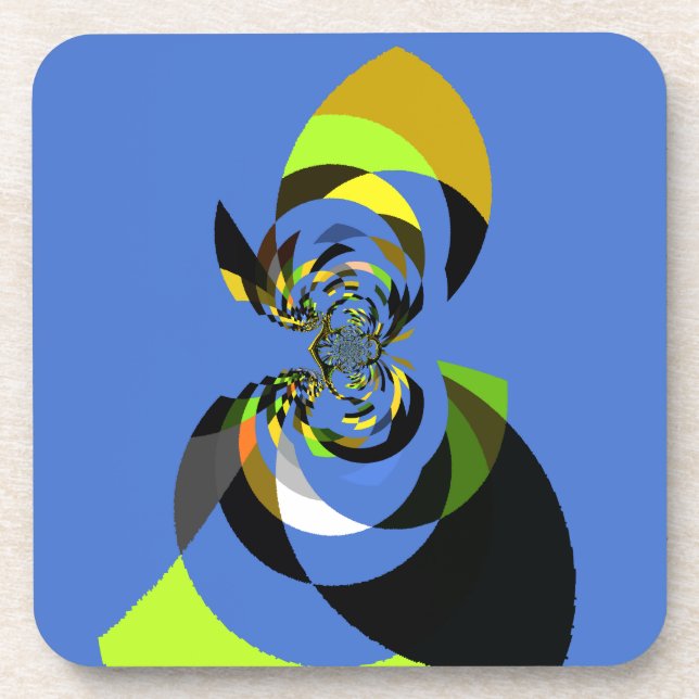 African Woman Vector Design Art Print Coaster (Front)