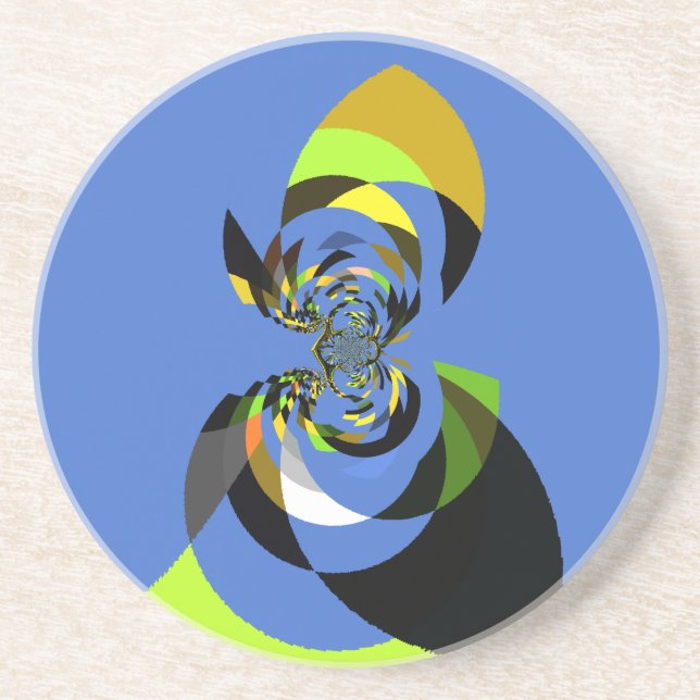 African Woman Vector Design Art Print Coaster (Front)