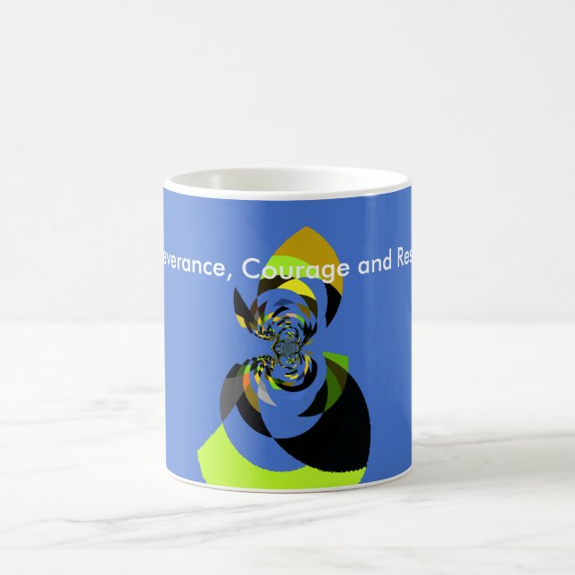 African Woman Vector Design Art Print Coffee Mug (Center)