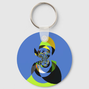 African Woman Vector Design Art Print Key Ring