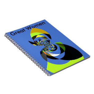 African Woman Vector Design Art Print Notebook