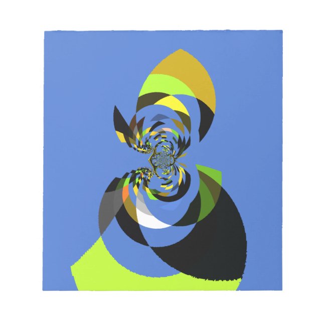 African Woman Vector Design Art Print Notepad (Front)