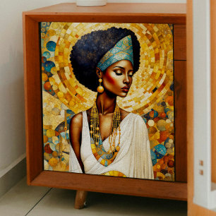 African Woman with Belt Decoupage Tissue Paper