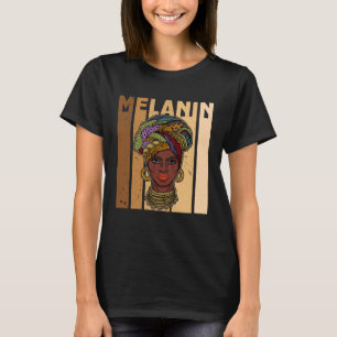 African woman womanism ethnic earrings necklace he T-Shirt
