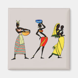 African Women Background Magnet