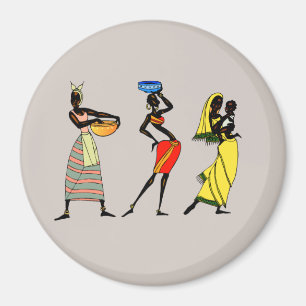 African Women Background Magnet